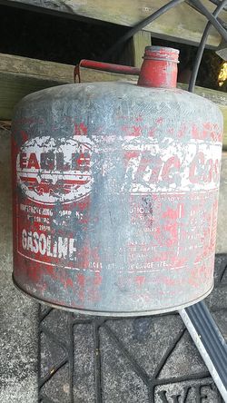 THE GASSER antique eagle gas can