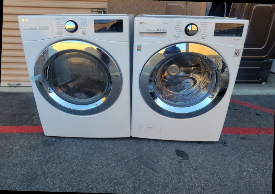 New LG front load washer and  dryer