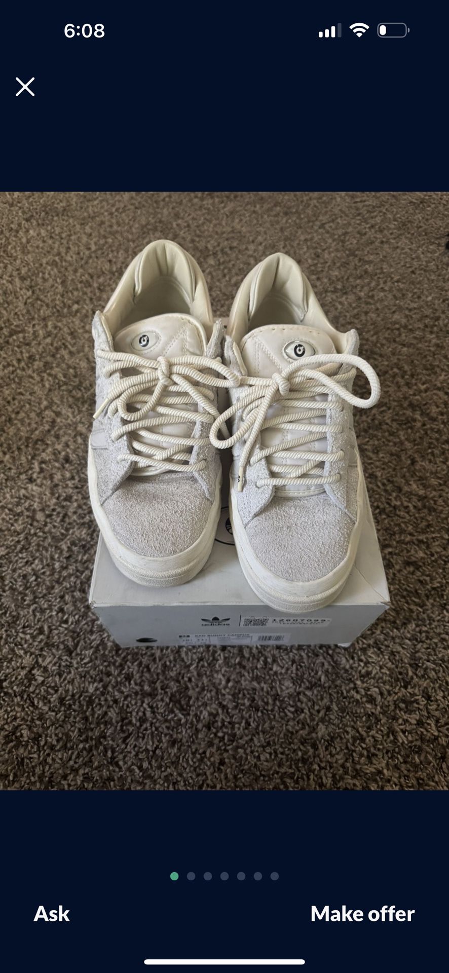 Bad Bunny Campus Light Cream Graat Condiiton