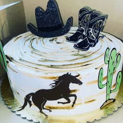 Western Cake Topper 