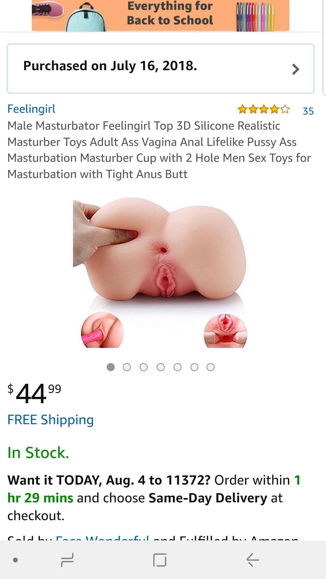 Male Masturbator Feelingirl Top 3D Silicone Realistic Masturber