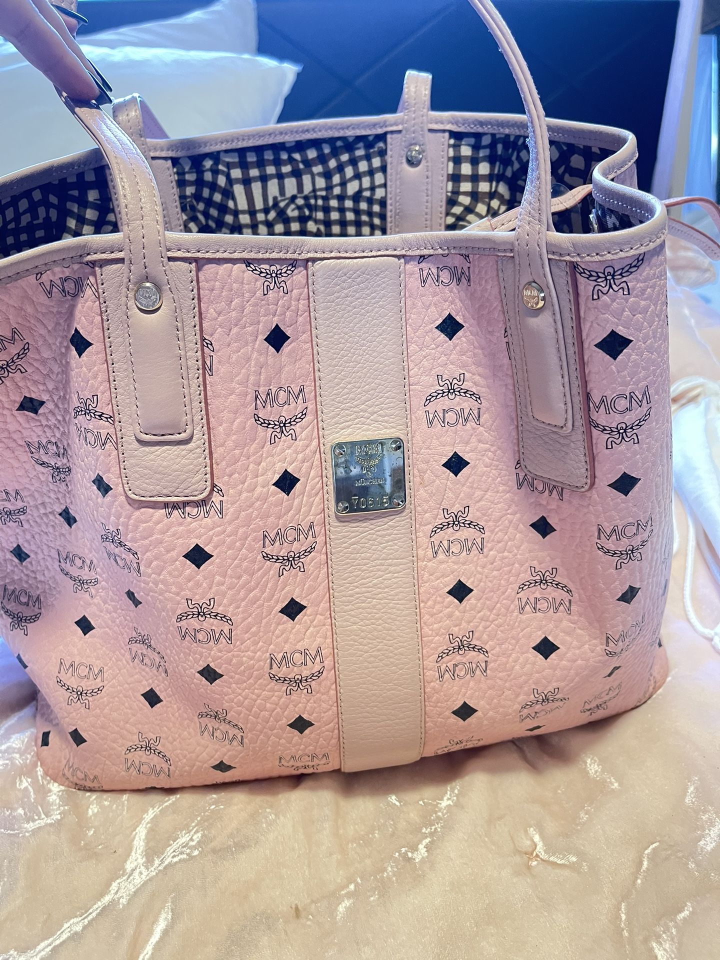 Baby Pink #MCM tote 