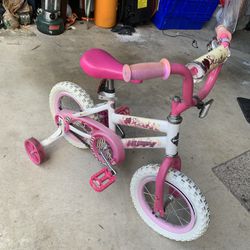Huffy Bike With Training Wheels Little Girl