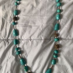 Vintage Turquoise Bead Necklace 