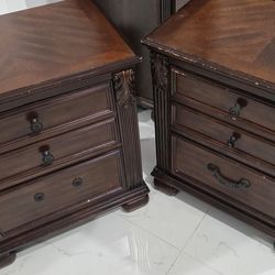 Bedroom Set And Fireplace