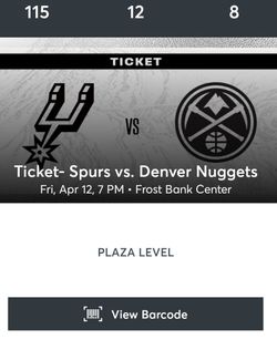 Spurs Vs Denver Nuggets