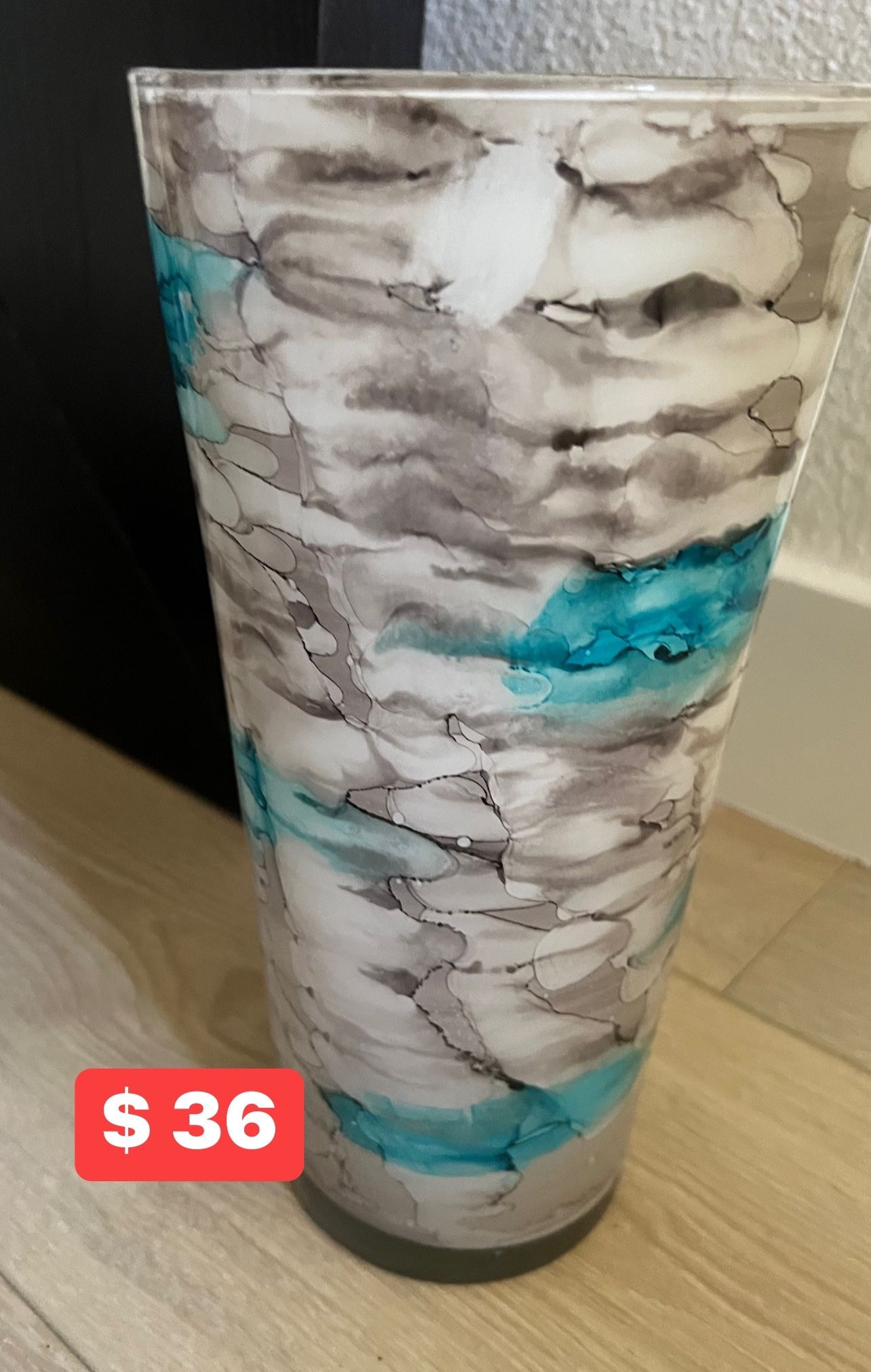 New - Glass flowers vase 