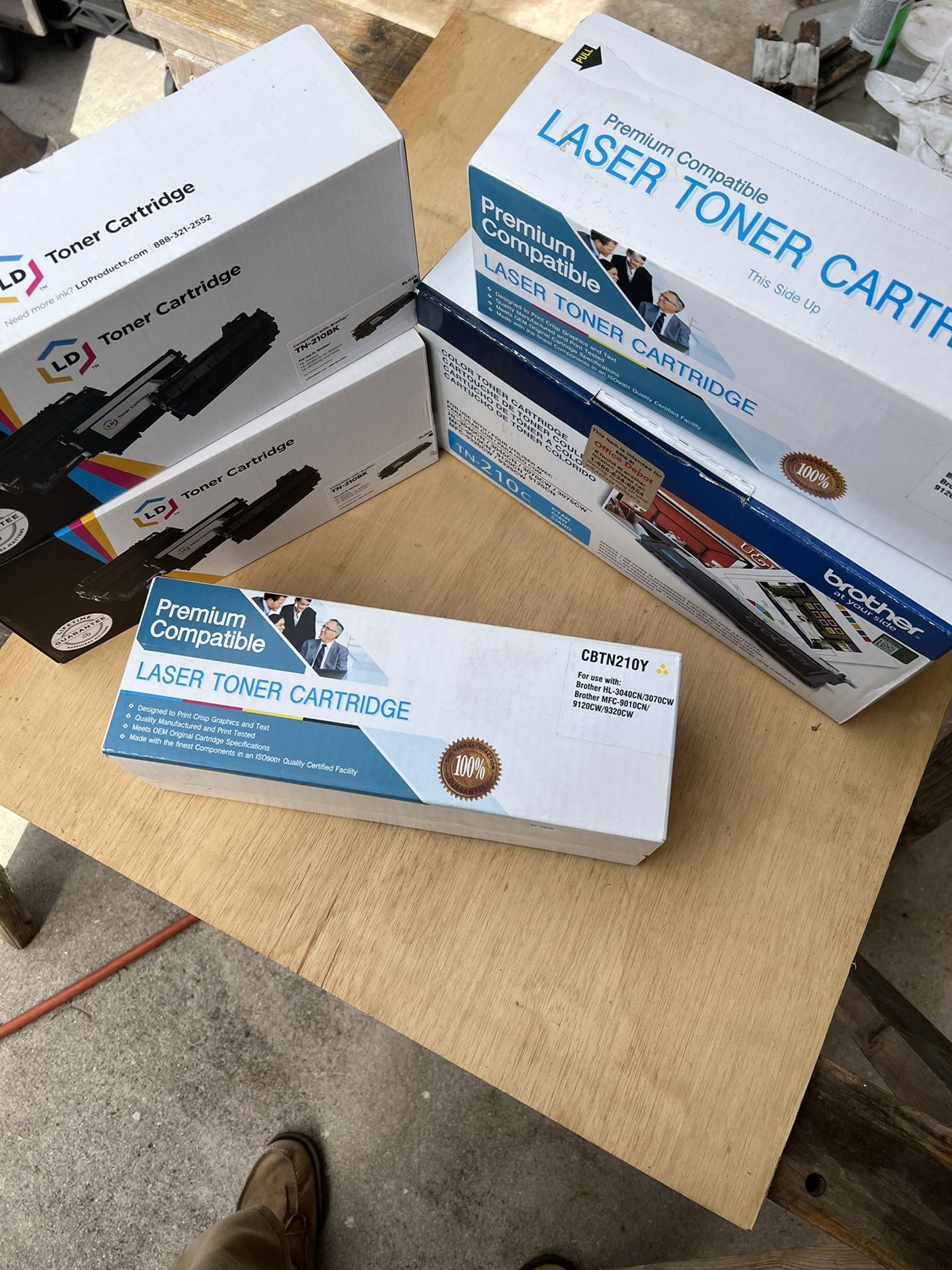 BROTHER TN-210 HL-3040CN 3070CW 9010 CN / COLOR LASER PRINTER CARTRIDGES $60.00