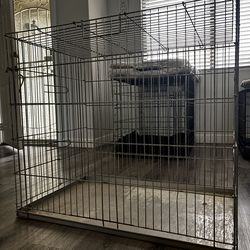 Heavy Duty Folding Metal Dog Crate(32” Tall)