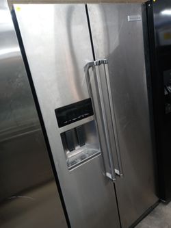 KitchenAid stainless steel side by side refrigerator - Free delivery