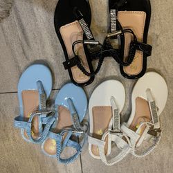 Toddler Girls Sandals Summer Flats Dress Shoes for Baby Little Kids Girl