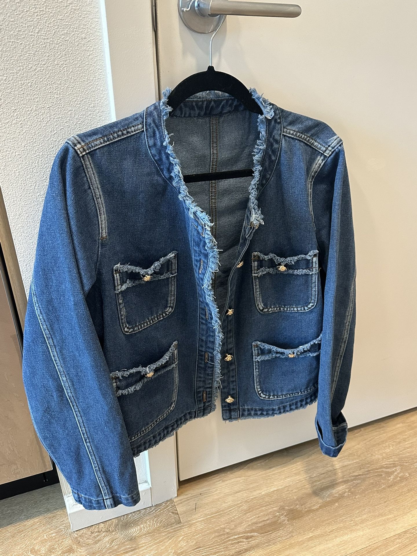 Women's Denim Jacket Frayed