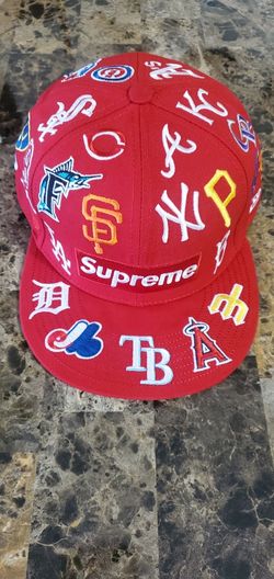 Supreme MLB Logos Baseball Cap 