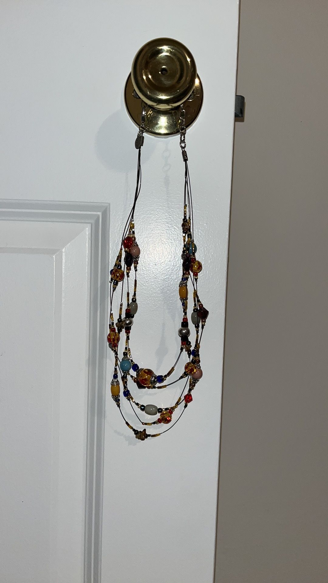Chico’s adjustable lobster claw beaded necklace