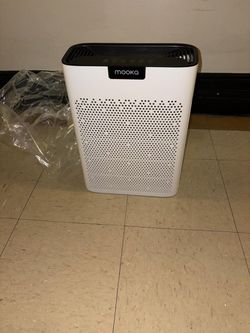 This is a MOOKA H13 True HEPA air purifier. NEVER USED (model KJ190H/KJ190L), designed for large rooms up to 2,200 square feet (approximately 204 m²).