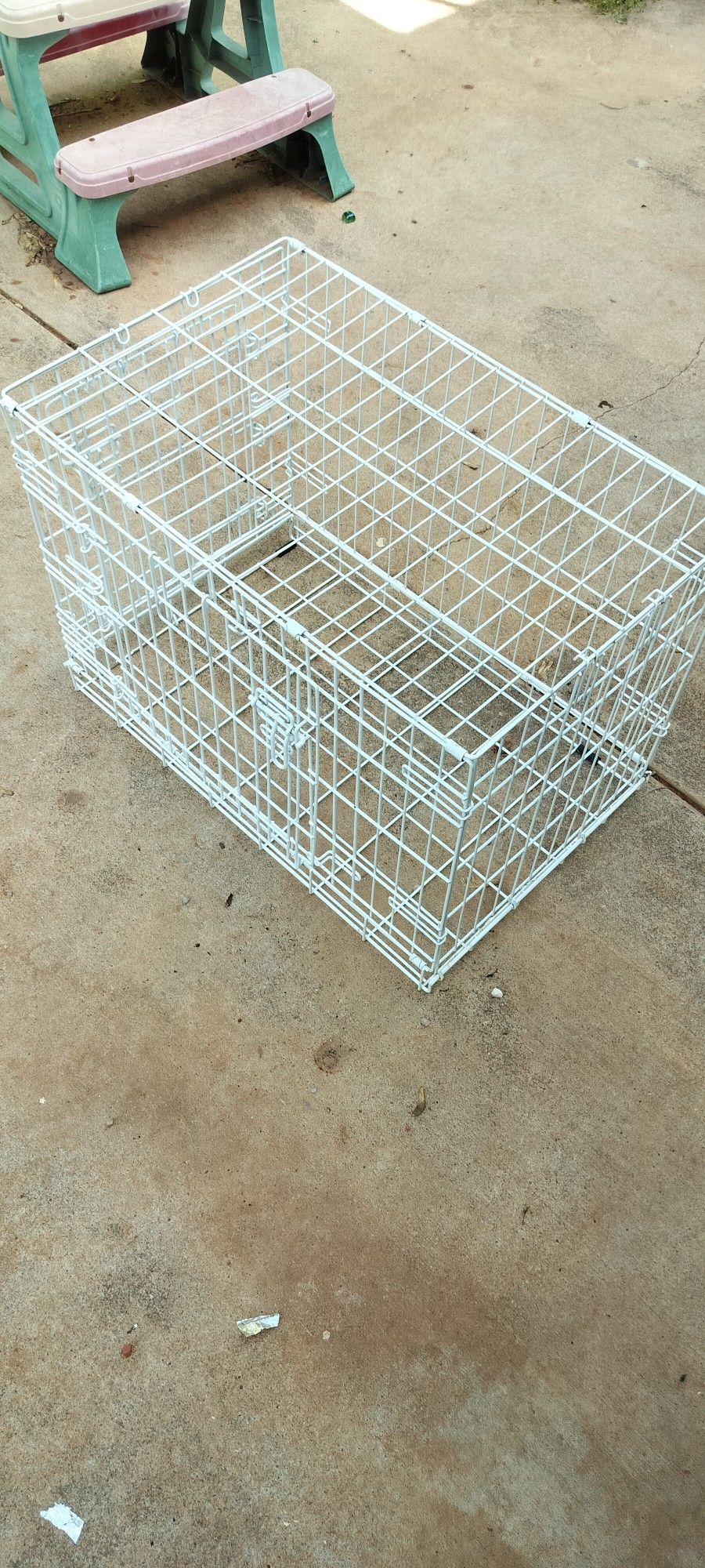 Double Door Dog Cage