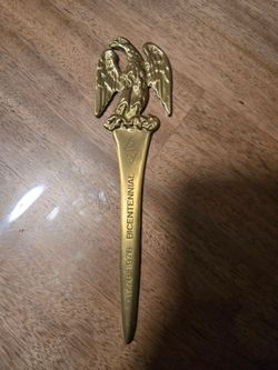 Vintage brass letter opener