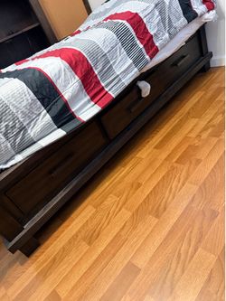 Twin captain bed