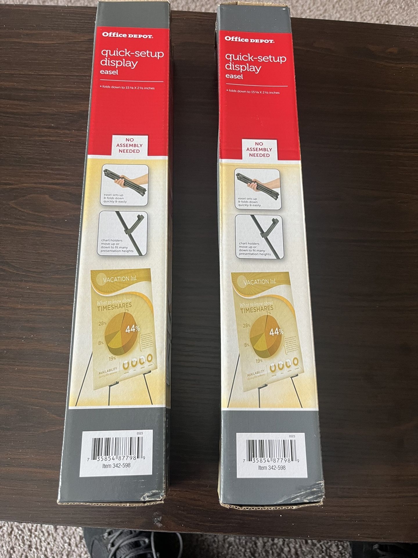 Office Depot Quick-Setup Display Easel x2