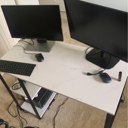 Desk And Desk Chair With Memory Foam