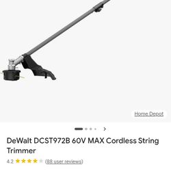 WTB DeWalt 17" 60volt Flexvolt String Trimmer