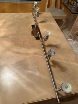 Light Fixtures 5 Lights, Brushed Nickel Vanity Lighting~Bulbs Included ~ Modern~43" Long