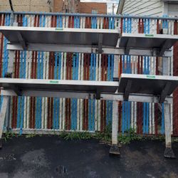 CARGO VAN SHELVES IN GOOD CONDITION.  IT MEASURES ABOUT 64 INCHES TALL AND 90 INCHES WIDE. EASY TO INSTALL. $100.00 OR BEST OFFER. LOCAL PICK UP