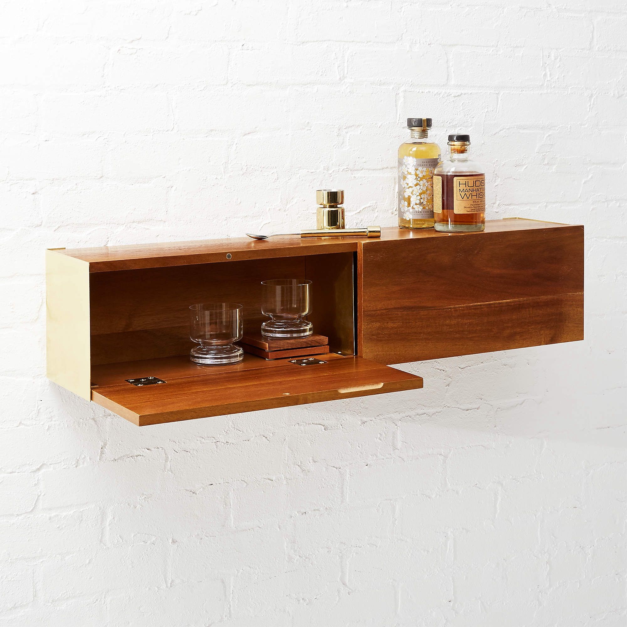 CB2 SMALL ACACIA STORAGE SHELF