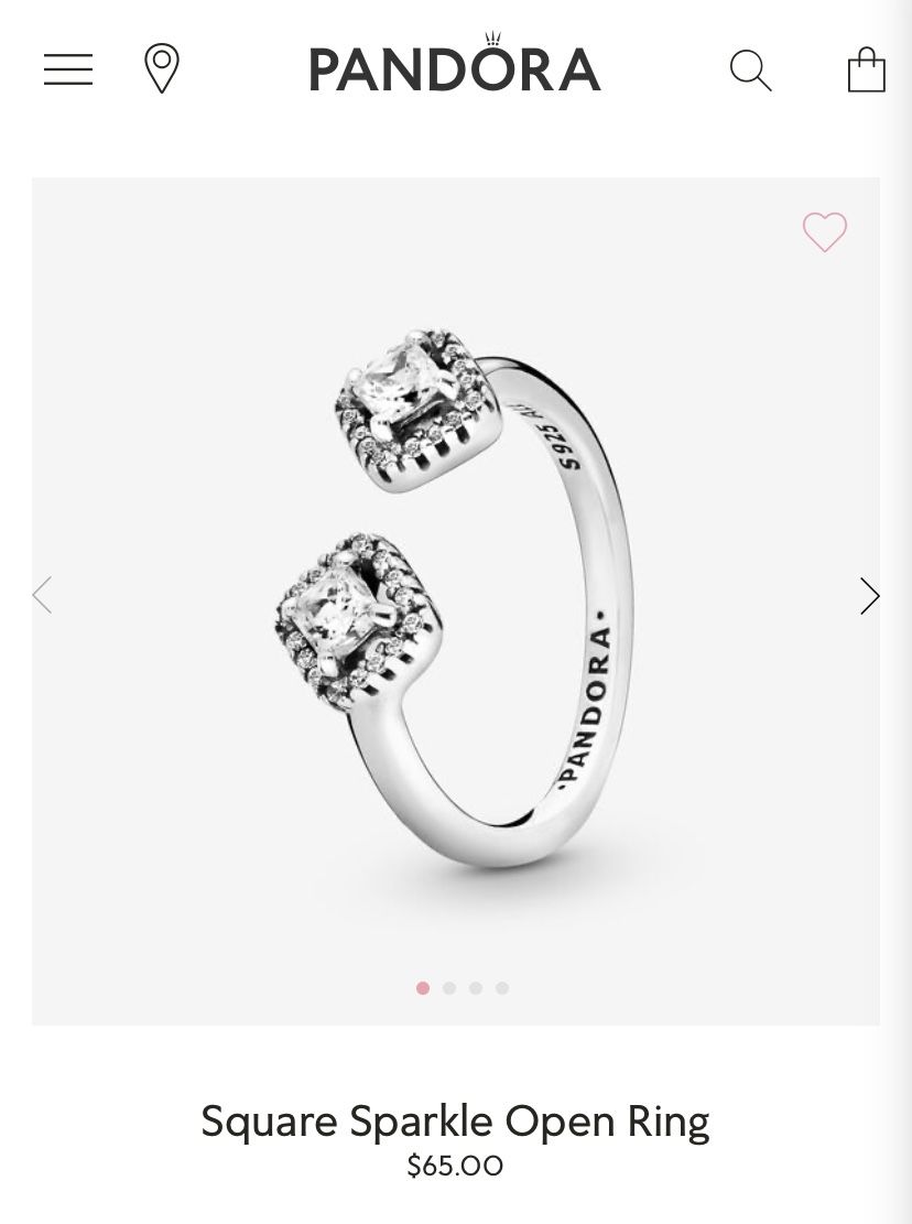 Authentic pandora ring