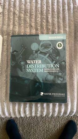 Water Distribution System Operation and Maintenance 7th Edition