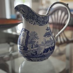 SPODE BLUE ITALIAN WATER PITCHER