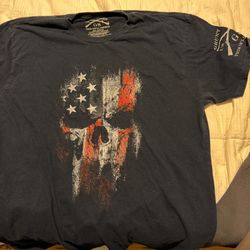 Grunt Style XL Skull Flag Tee