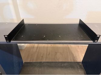 19-inch Cantilever Audio Rack Shelf - 2U Server Shelf with Mounting Holes