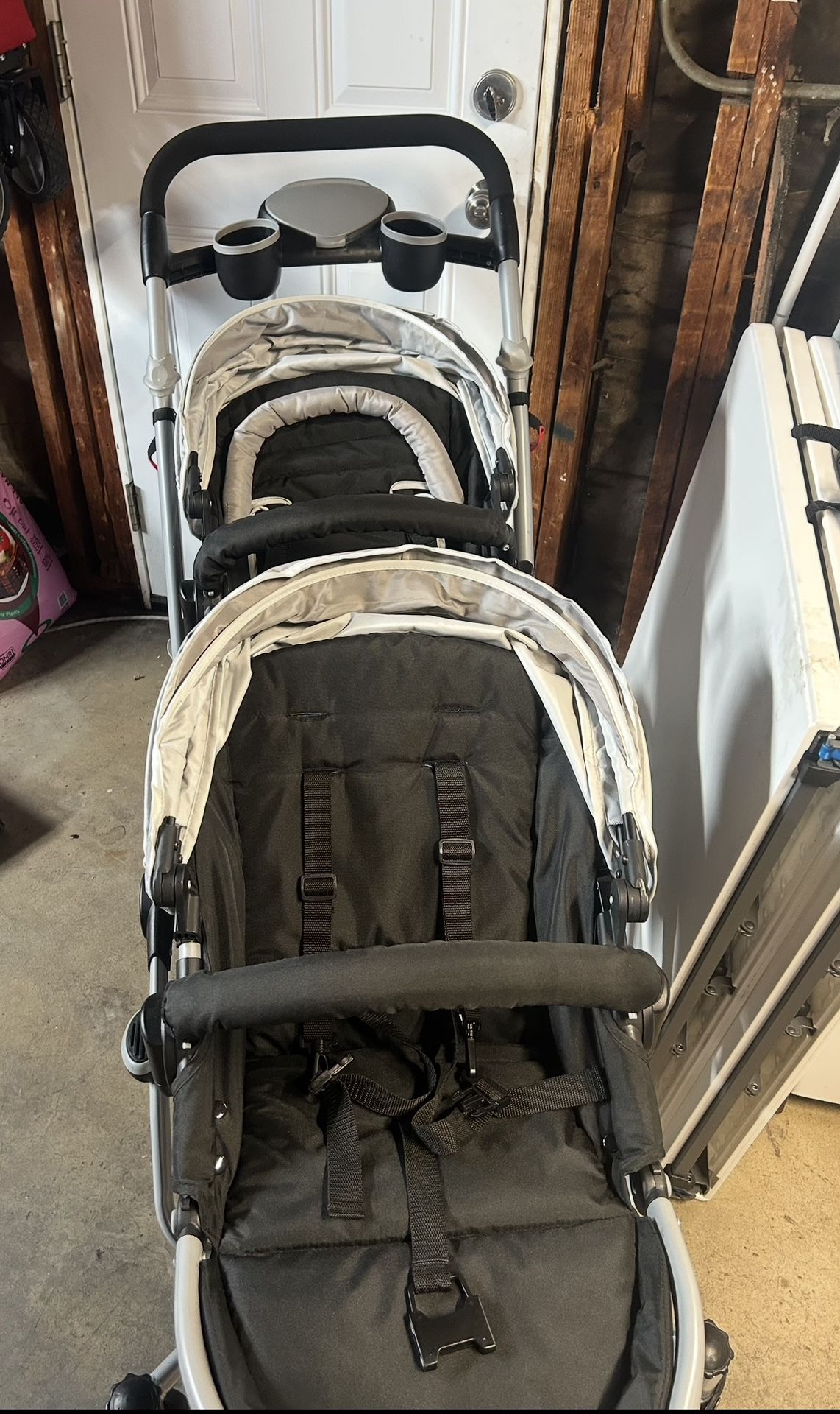 Dream On Gray Double Stroller