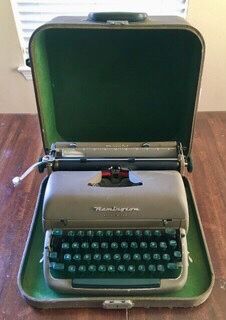 Remington Quiet-Riter Vintage Portable Typewriter with Case