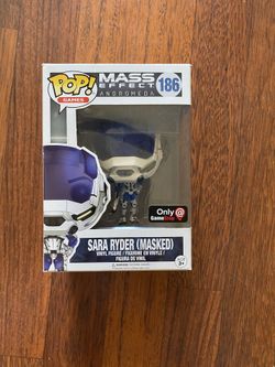Funko Pop Sara Ryder Masked from Mass Effect Andromeda in original box.