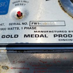 Gold Medal Fryer Model  4087  120 Volts 