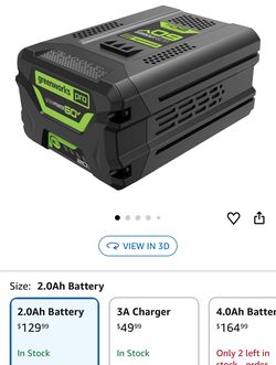 Greenworks 60V 2.0AH High Current