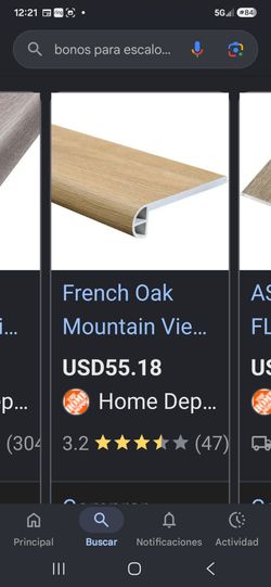 Width x 94.48 in. Length Vinyl Flush Stair Nose Molding