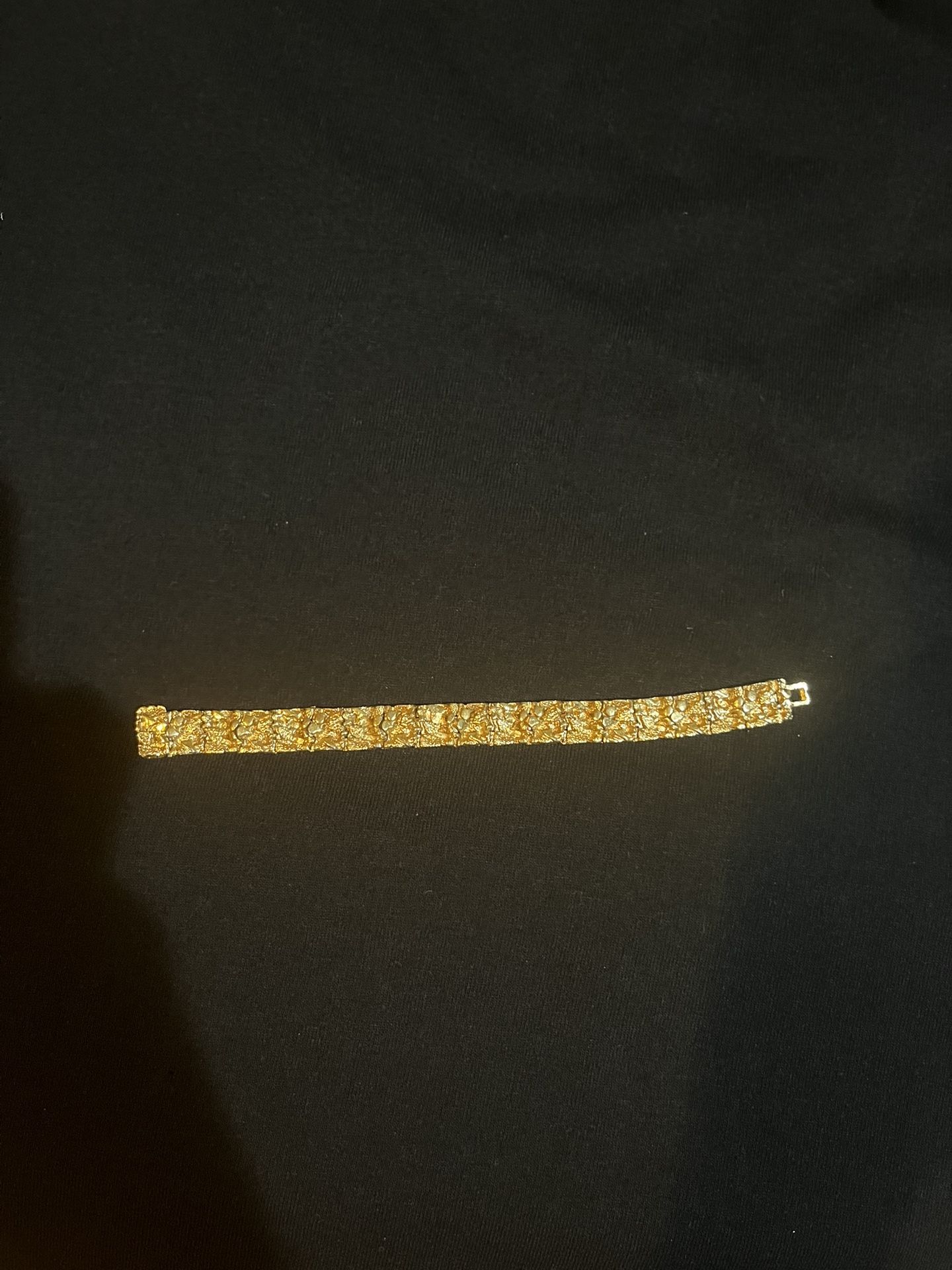 Gold Nugget Bracelet