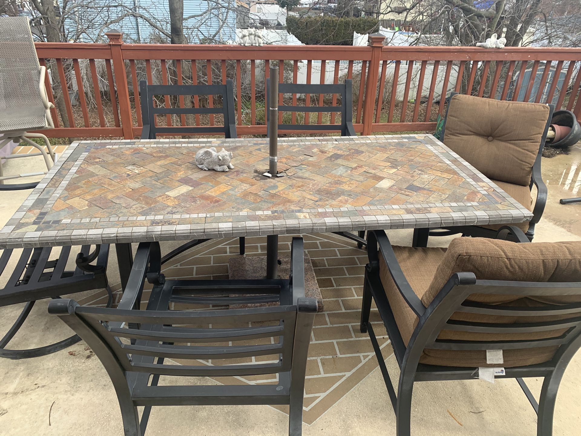 Costco slate patio set for Sale in Woodbridge Township, NJ OfferUp