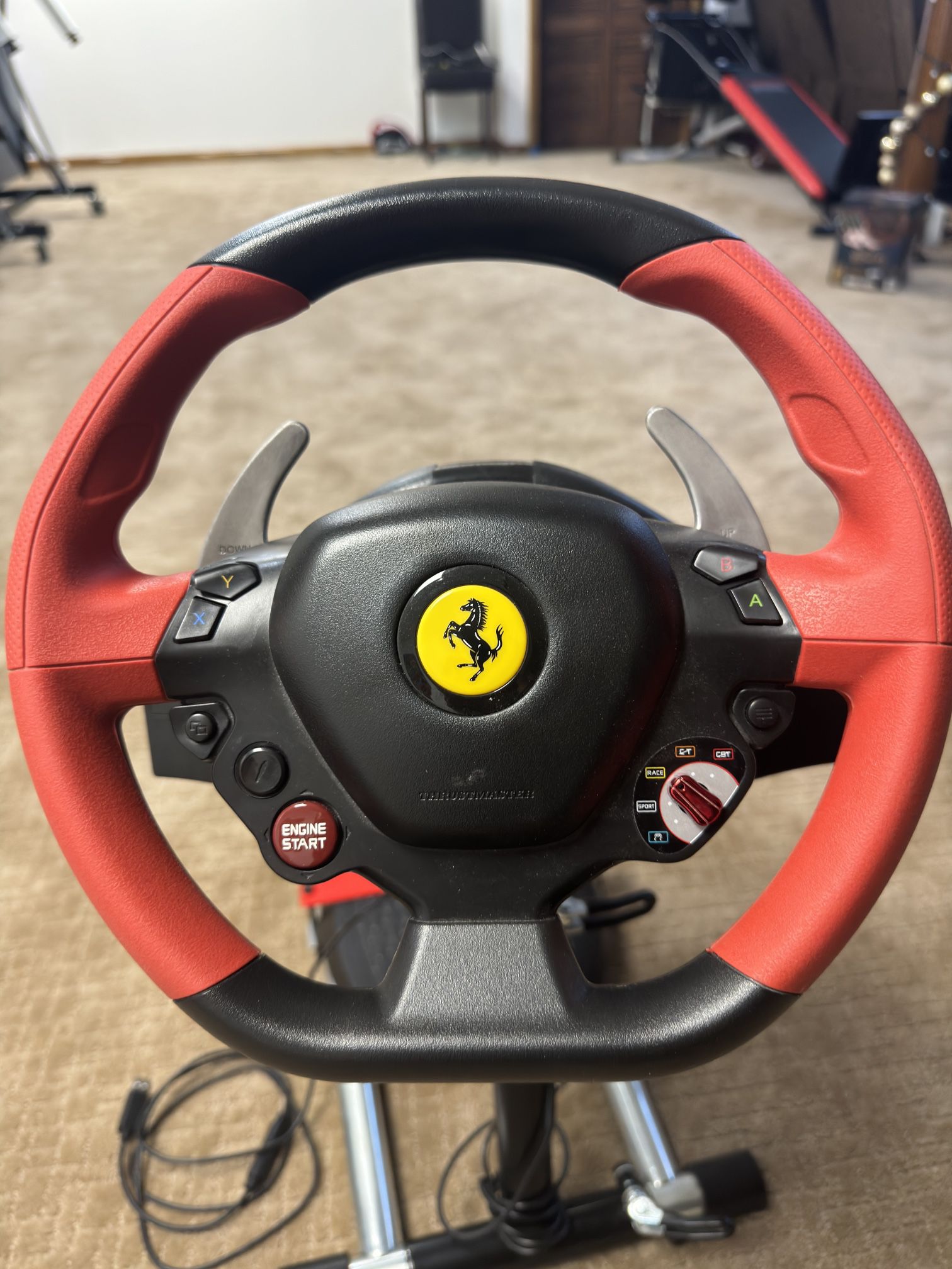Ferrari 458 Steering Wheel For Xbox, Stand is included.