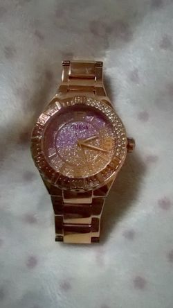 Rose gold watch