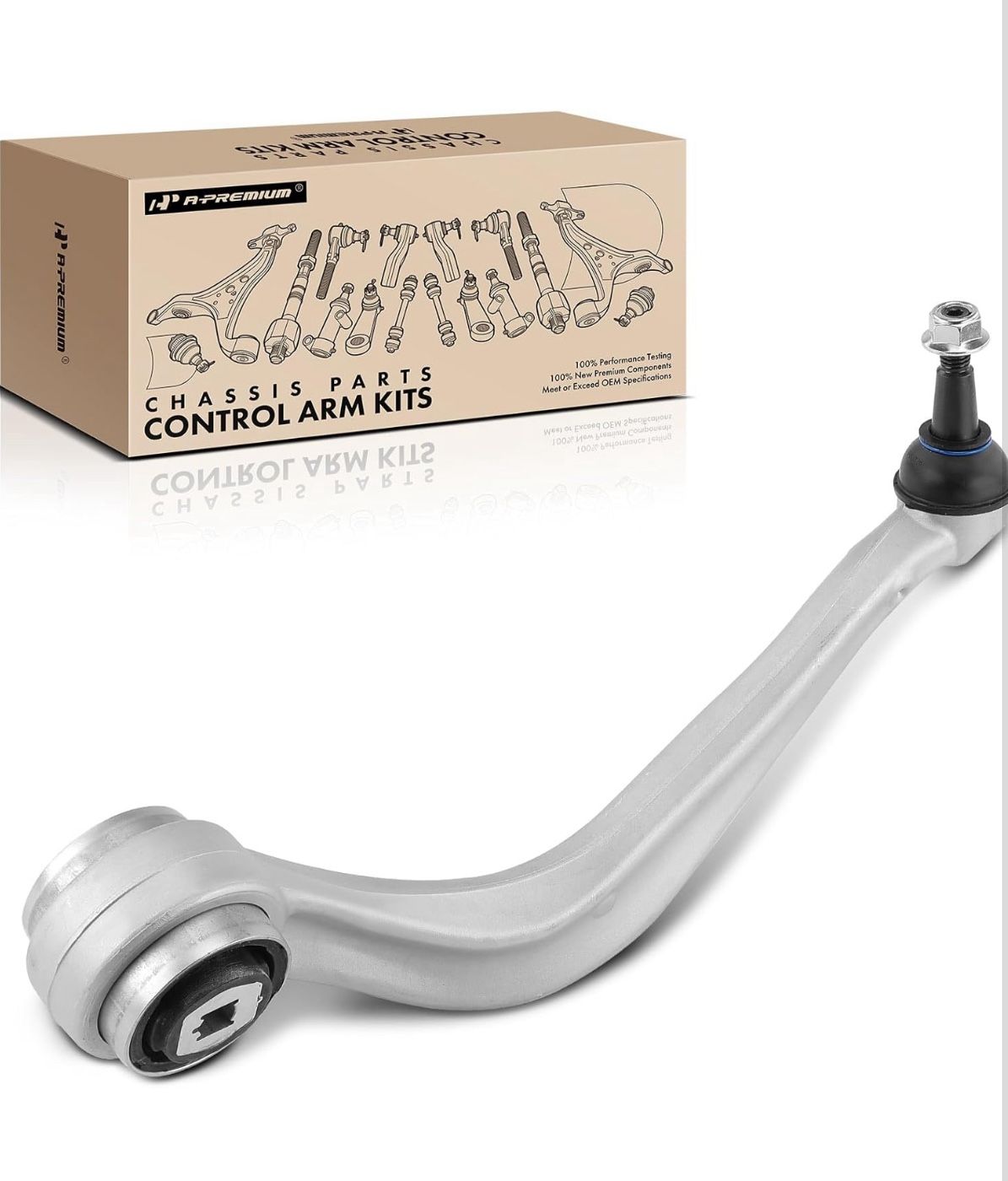 A-Premium Front Left Lower Control Arm, with Ball Joint & Bushing, Compatible with Cadillac CT6 2016 2017 2018 2019 2020