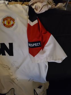 Signed Manchester United Away Football Jersey