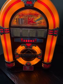 Retro Tabletop Jukebox with Lights