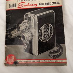 Dejur Embassy 8mm Movie Camera MANUAL
