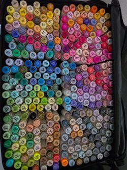 320 Set of Ohuhu Alcohol Art Markers with Case