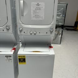 GE 3.8 Cu Ft Washer 5.9 Cu Ft Electric Dryer