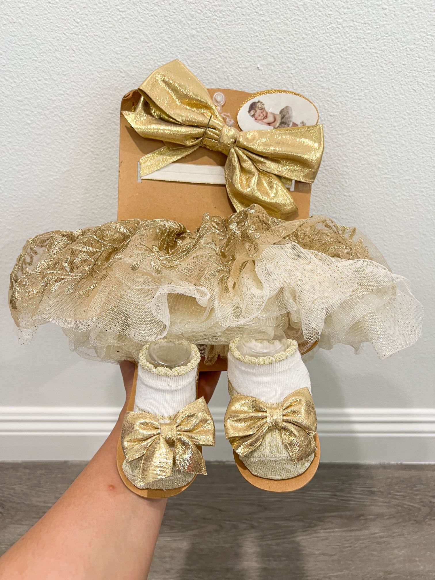 Gold Newborn Outfit